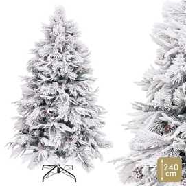 ÁRBOL MIXTO 968 RAMAS PE-PVC NEVADO 240 CM