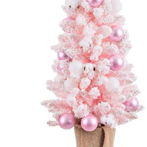 ÁRBOL 136 RAMAS MACETA SACO PVC ROSA 90 CM