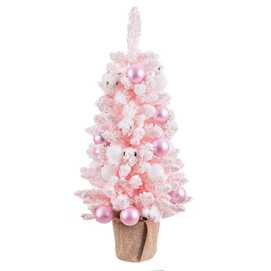 ÁRBOL 136 RAMAS MACETA SACO PVC ROSA 90 CM