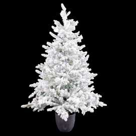 ÁRBOL MIXTO MACETA 194 RAMAS PE NEVADO 120 CM