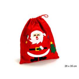 SACO PAPA NOEL TEJIDO 28 X 0,20 X 35 CM