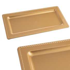 BANDEJA RECTANGULAR ORO 35 X 17 X 1,50 CM