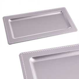 BANDEJA RECTANGULAR PLATA 35 X 17 X 1,50 CM