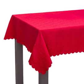 MANTEL POLIESTER ROJO 150 X 180 CM