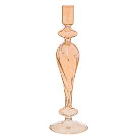 CANDELABRO CRISTAL ORO 9 X 9 X 28 CM