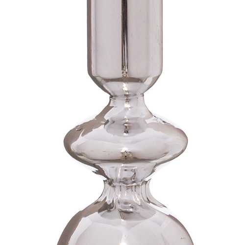 CANDELABRO CRISTAL PLATA 9 X 9 X 28 CM