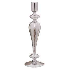 CANDELABRO CRISTAL PLATA 9 X 9 X 28 CM