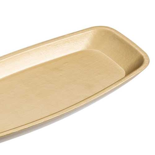 BANDEJA RECTANGULAR MDF ORO 27,70 X 2,20 X 11 CM