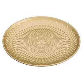 BANDEJA REDONDA MDF ORO 29,50 X 2,50 X 29,50 CM