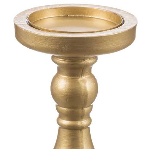 CANDELABRO MDF ORO 10 X 10 X 20 CM