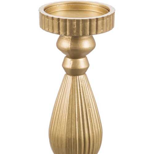 CANDELABRO MDF ORO 9,50 X 9,50 X 30,50 CM