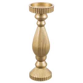 CANDELABRO MDF ORO 9,50 X 9,50 X 30,50 CM