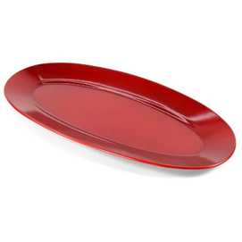 BANDEJA OVAL PLÁSTICO ROJO 20 X 41,80 X 2,50 CM