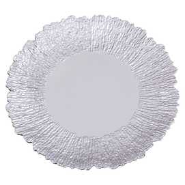 BAJO PLATO REDONDO PP PLATA 33 X 1,50 X 33 CM