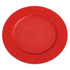 BAJO PLATO REDONDO PP-PVC ROJO 33 X 1,50 X 33 CM