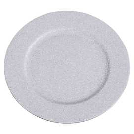 BAJO PLATO REDONDO PP-PVC PLATA 33 X 1,50 X 33 CM