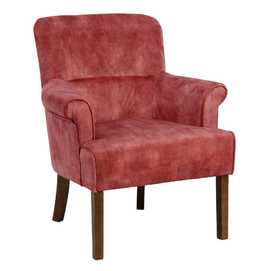 SILLÓN TEJA TEJIDO-MADERA SALÓN 77 X 64 X 88 CM