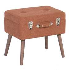 BANQUETA-BAÚL TEJA TEJIDO-MADERA 50 X 35 X 45 CM BANQUETA-BAÚL TEJA TEJIDO-MADERA 50 X 35 X 45 CM