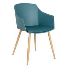 SILLA AZUL PP/METAL 55 X 56 X 83 CM