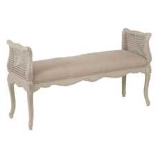 BANQUETA BEIGE DM-MADERA SALÓN 137 X 45 X 74 CM