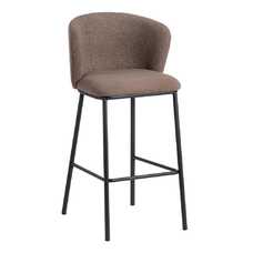 TABURETE MARRÓN TEJIDO-METAL SALÓN 53 X 54 X 98 CM