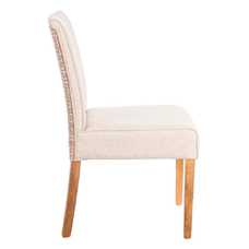 SILLA FIBRA NATURAL Y TELA 45 X 61 X 89 CM