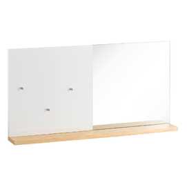 ESPEJO MEMORY BLANCO DM-CRISTAL 50,40 X 7 X 25,40 CM