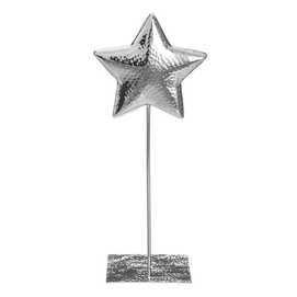 ESTRELLA PLATA METAL 19 X 14 X 44 CM