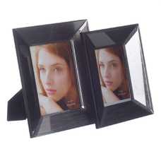 PORTAFOTOS ESPEJO CRISTAL DECORACIÓN 21,50 X 3,50 X 26,50 CM PORTAFOTOS ESPEJO CRISTAL DECORACIÓN 21,50 X 3,50 X 26,50 CM