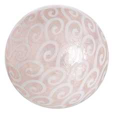 S/8 BOLAS ROSA PALO "CAPIZ" DECORACIÓN 10 X 10 X 10 CM