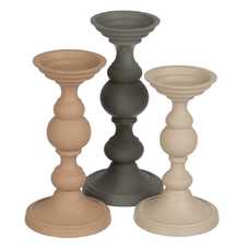 PORTAVELAS BEIGE ALUMINIO DECORACIÓN 15 X 15 X 28 CM PORTAVELAS BEIGE ALUMINIO DECORACIÓN 15 X 15 X 28 CM