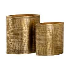 JARRÓN ORO METAL DECORACIÓN 28 X 12 X 29,50 CM JARRÓN ORO METAL DECORACIÓN 28 X 12 X 29,50 CM