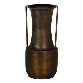 JARRÓN ORO VIEJO METAL DECORACIÓN 20 X 20 X 44 CM