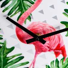 RELOJ FLAMENCOS 2/M BLANCO-ROSA 30,50 X 5,50 X 30,50 CM RELOJ FLAMENCOS 2/M BLANCO-ROSA 30,50 X 5,50 X 30,50 CM