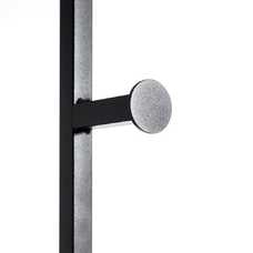 PERCHERO NEGRO METAL INDUSTRIAL 37 X 37 X 170 CM