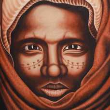 CUADRO PINTURA MARRÓN LIENZO 100 X 4 X 150 CM CUADRO PINTURA MARRÓN LIENZO 100 X 4 X 150 CM