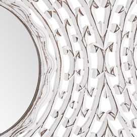 ESPEJO BLANCO ROZADO MDF 90 X 1,50 X 90 CM