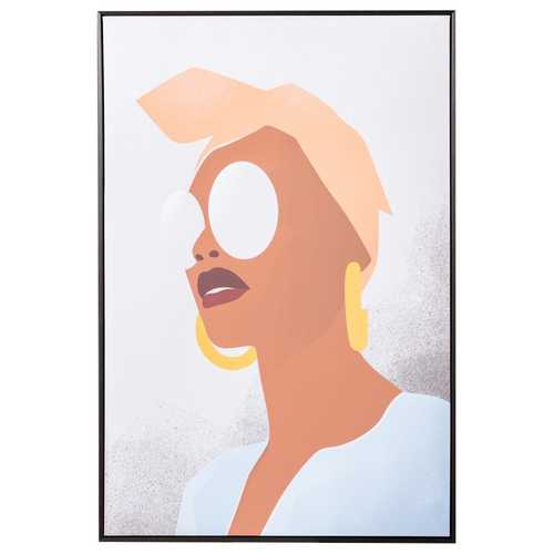 CUADRO IMPRESIÓN MUJER LIENZO 82,50 X 4,30 X 122,50 CM