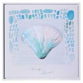 CUADRO IMPRESIÓN CONCHAS 3/M LIENZO 40 X 2,30 X 40 CM