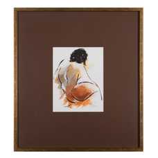 CUADRO PINTURA DESNUDO 4/M OCRE MADERA 56,50 X 2,50 X 62,50 CUADRO PINTURA DESNUDO 4/M OCRE MADERA 56,50 X 2,50 X 62,50