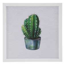 CUADRO IMPRESIÓN CACTUS 2/M DECORACIÓN 45 X 45 CM