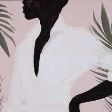 CUADRO PINTURA MUJER LIENZO DECORACIÓN 83 X 123 CM CUADRO PINTURA MUJER LIENZO DECORACIÓN 83 X 123 CM