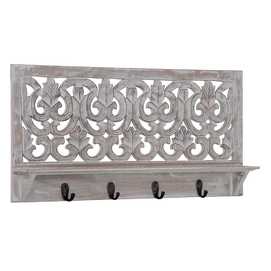 ESTANTE BLANCO ROZADO DM DECORACIÓN 60 X 8,50 X 30 CM