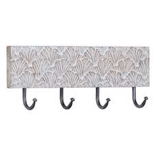 PERCHA PARED BLANCO ROZADO 38,50 X 7 X 15 CM