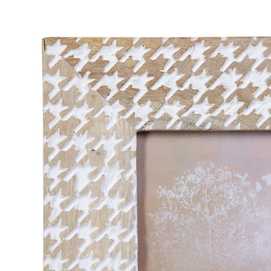 PORTAFOTOS 10X15 BLANCO ROZADO MADERA 10,16 X 15,24 X 1,30 C