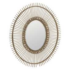 ESPEJO NATURAL BAMBÚ DECORACIÓN 83 X 3 X 95 CM