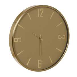 RELOJ PARED AMARILLO ACERO / CRISTAL 51 X 5 X 51 CM