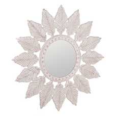 ESPEJO BLANCO ROZADO DM DECORACIÓN 90 X 1,75 X 90 CM ESPEJO BLANCO ROZADO DM DECORACIÓN 90 X 1,75 X 90 CM