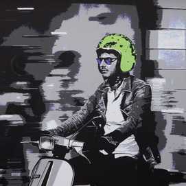 CUADRO IMPRESIÓN "VESPA" 103 X 6 X 83 CM