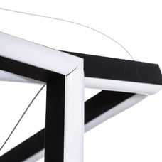 LÁMPARA TECHO NEGRO METAL MODERNO 50 X 50 X 120 CM